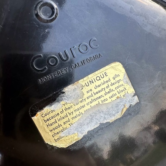 Vintage MCM Couroc of Monterey California Tray Flower Cart 18 x 12” - Picture 9 of 11